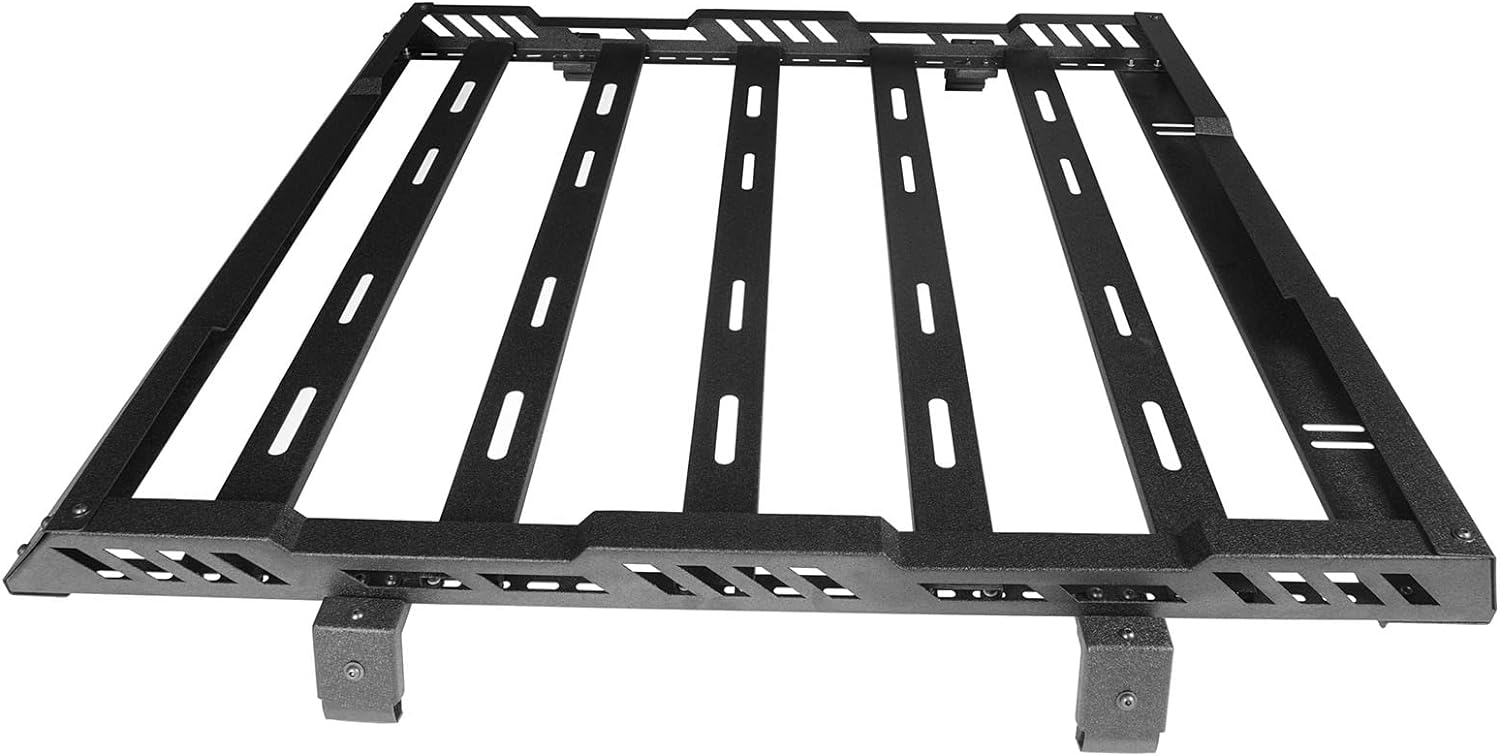 Roof Rack Cargo Basket Crossbar for 2018-2024 Jeep Wrangler JL & Gladiator JT - OHMU