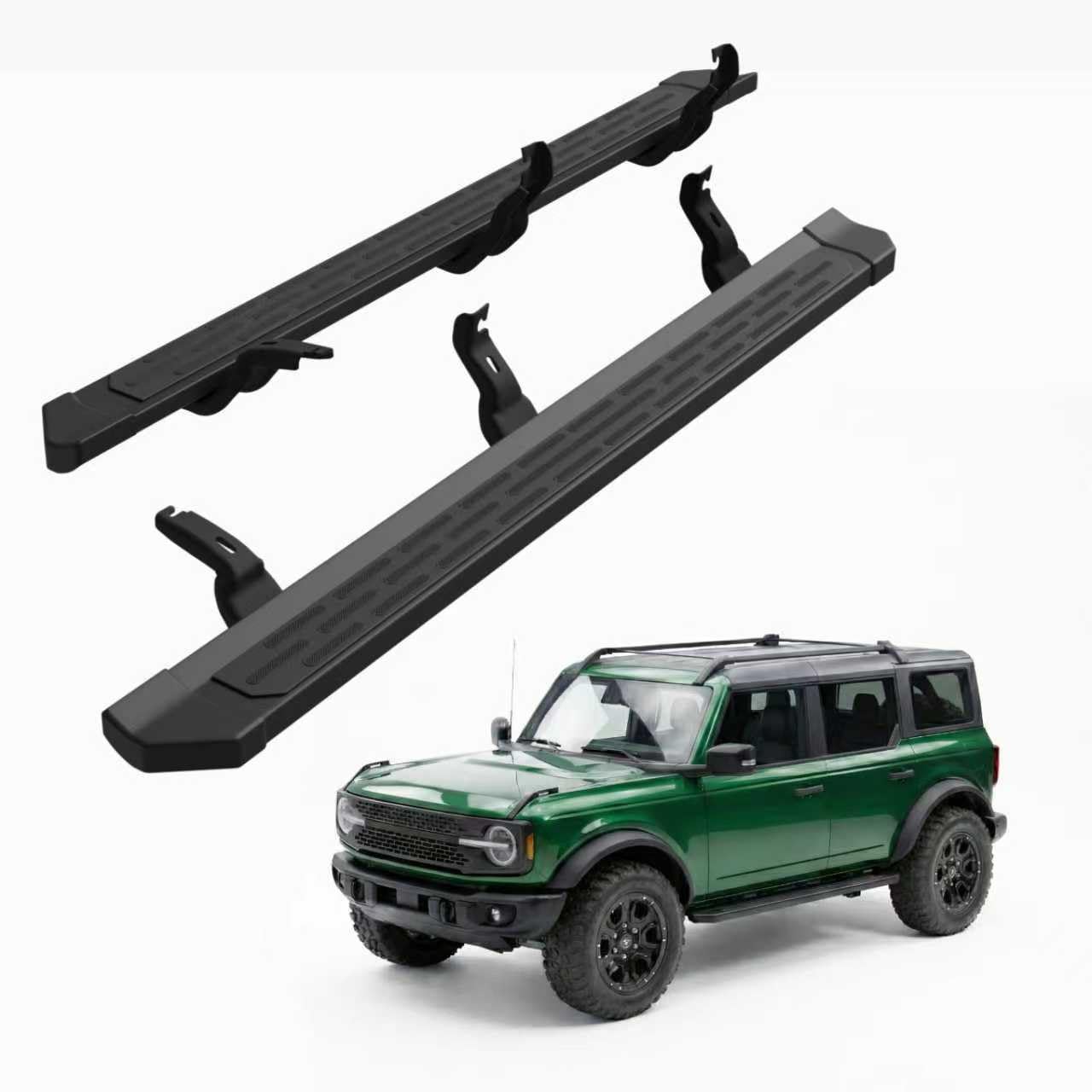 Aluminum Running Boards for 2021-2026 Ford Bronco 4-Door - Anti-Slip Side Steps