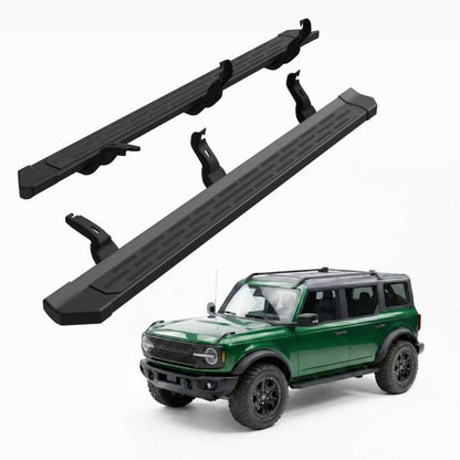 Aluminum Running Boards for 2021-2026 Ford Bronco 4-Door - Anti-Slip Side Steps