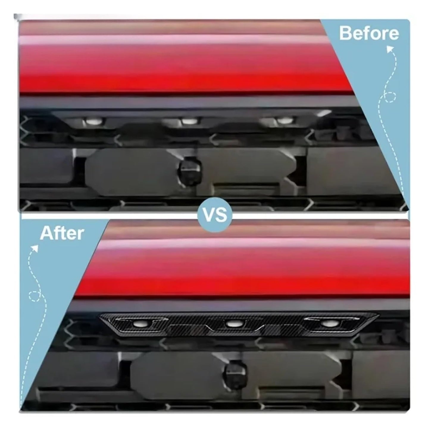 Carbon Look Grille Light Trim for Bronco Raptor
