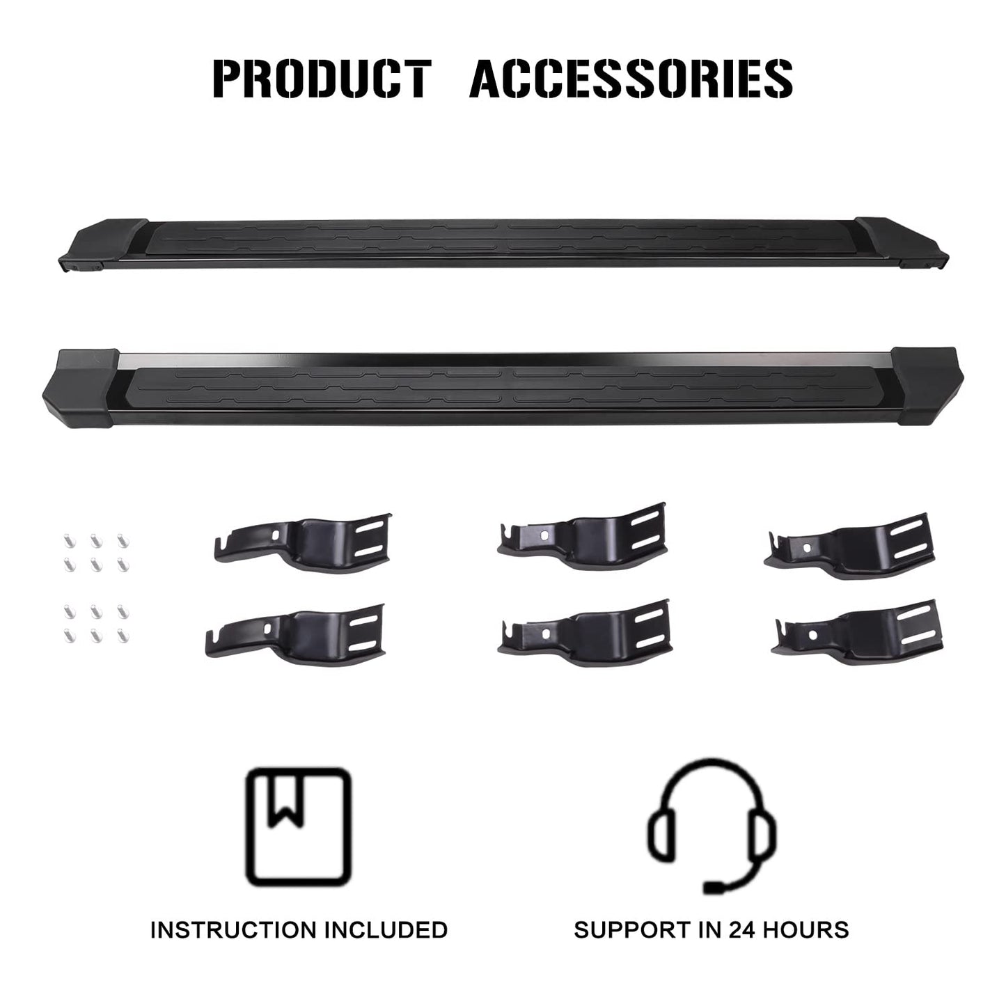 Running Boards for 2021-2026 Ford Bronco 4-Door - Side Step Bars