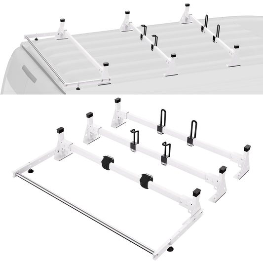 54" Heavy-Duty Van Roof Ladder Rack (3 Bars) - 800 lb Capacity for Ford Transit (2015-2022)