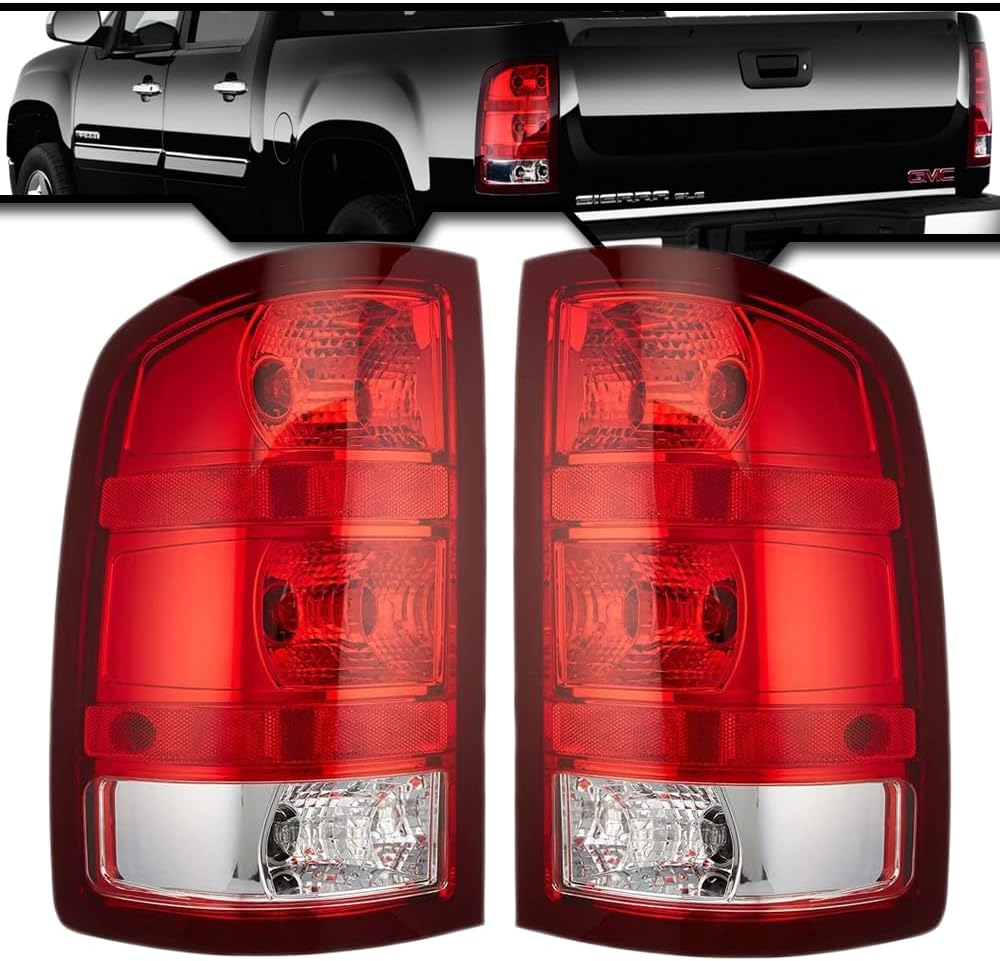 Tail Lights Assembly for GMC Sierra 07-11 1500 07-14 2500 HD 07-14 3500 HD 07-14 - OHMU