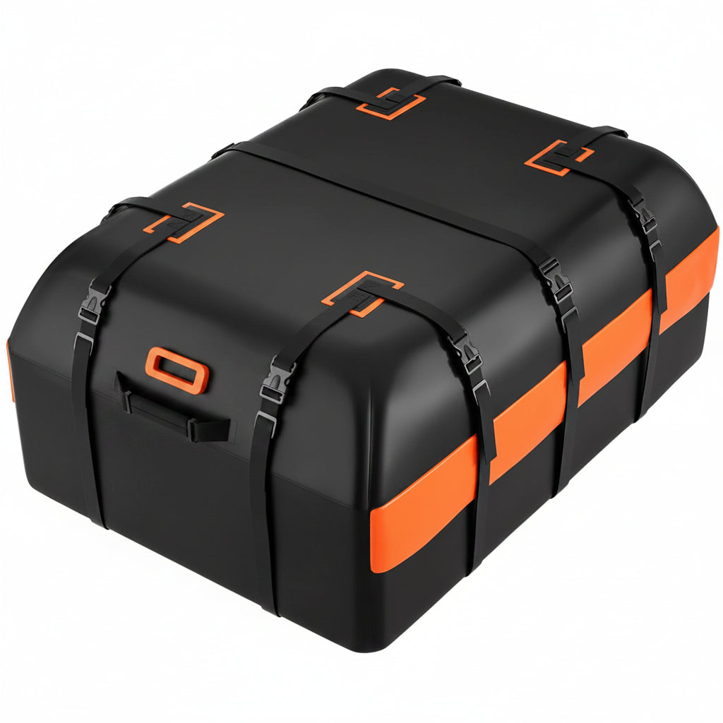 21ft³ Waterproof Rooftop Cargo Bag - 840D Heavy-Duty, w/Mat/Hooks/Lock for All Vehicles