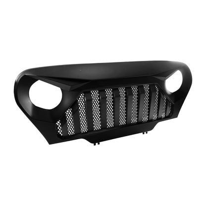 Matte Black Mesh Grille for 1997-2006 Jeep Wrangler TJ
