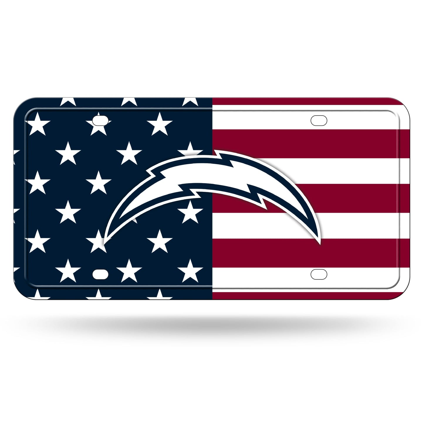 Rico Industries NFL Football USA Metal Auto Tag 6" x 12" - Great for Truck/Car/SUV