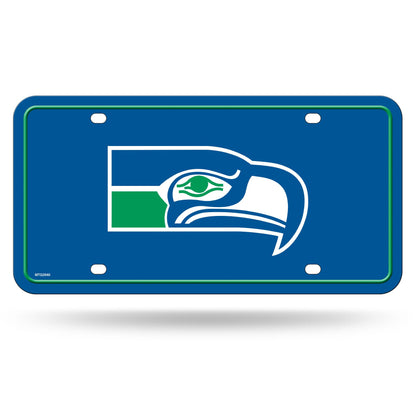 Rico Industries NFL Football Modern Retro Metal Auto Tag 6" x 12" - Great for Truck/Car/SUV