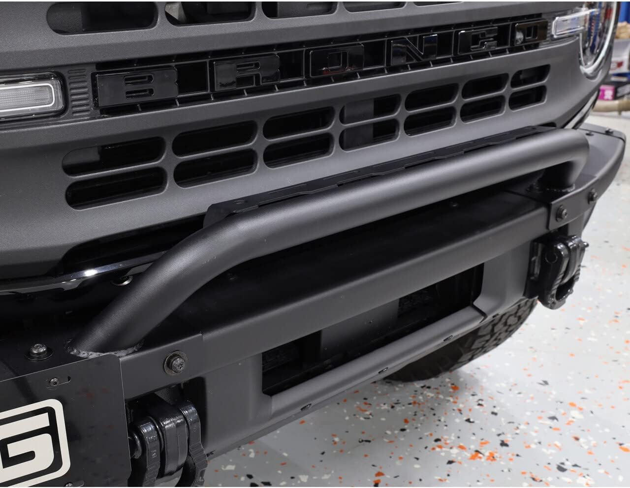 IAG I-Line F3004 Mini Bull Bar w/LED Light Mount for Ford Bronco 2021+ w/Modular Bumper 2/4 Door (Not Sport or Raptor)