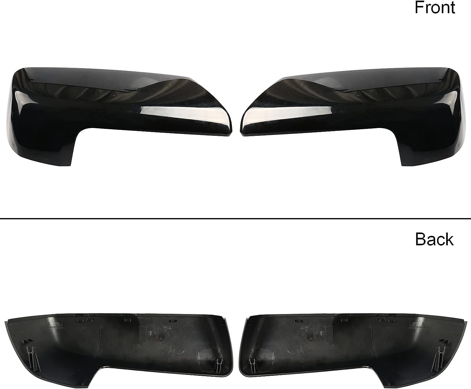 Black Mirror Cap Cover Trim for 2019-2023 Chevy Silverado 1500/GMC Sierra 1500 Accessories - OHMU
