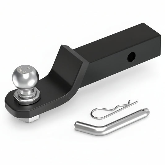 2" Drop Ball Mount with 2" Ball - 7,250 lb GTW, Black for 2" Receiver