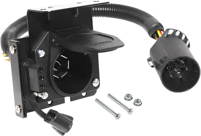 Multi-Tow 7/4 Pin Trailer Adapter for Ford/GM/Ram/Jeep - Dual-Output USCAR 7 Socket Required