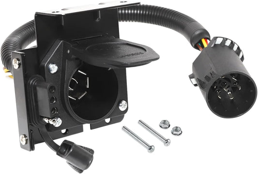 Multi-Tow 7/4 Pin Trailer Adapter for Ford/GM/Ram/Jeep - Dual-Output USCAR 7 Socket Required