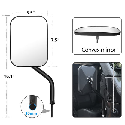 Jeep Wrangler JK JL Unlimited Hinge Side Mirrors