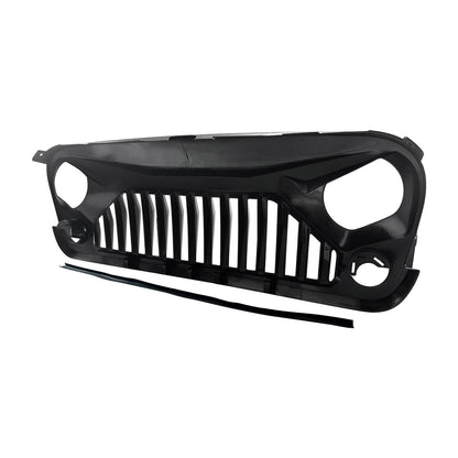 JK Wrangler Front Bumper Grille, Matte Black