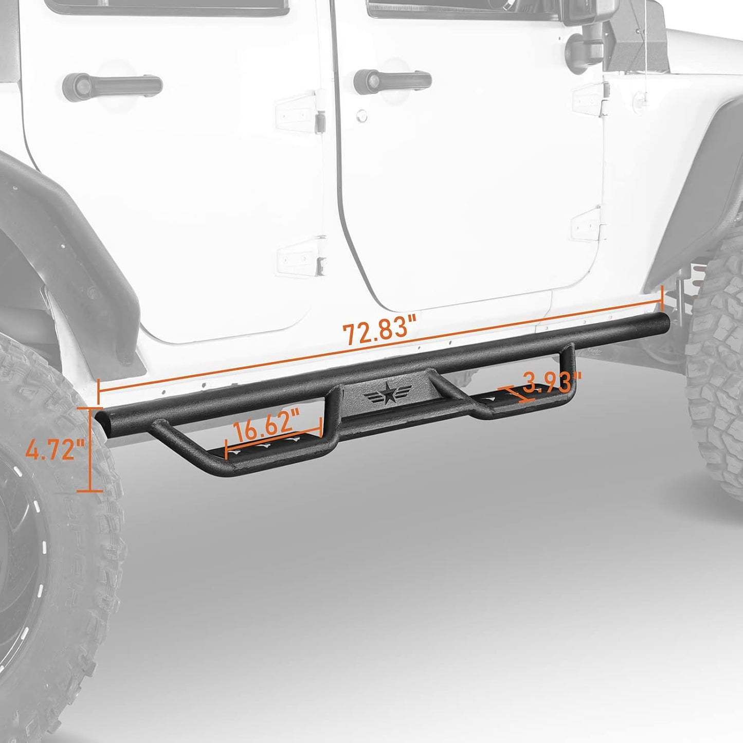Running Boards for 2007-2018 Jeep Wrangler JK 4-Door Only