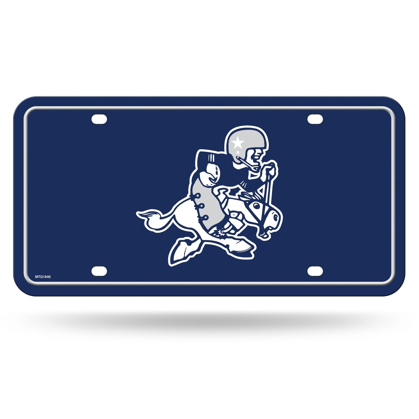 Rico Industries NFL Football Modern Retro Metal Auto Tag 6" x 12" - Great for Truck/Car/SUV