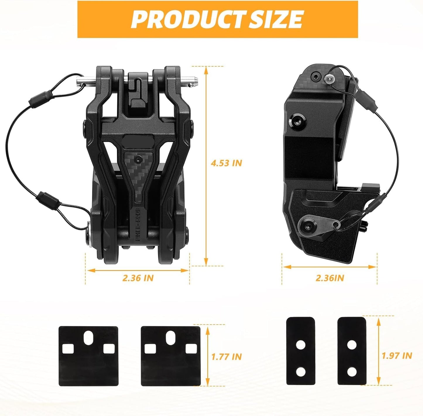 Heavy-Duty Hood Catch Hood Lock Upgrade for Jeep Wrangler JL and Gladiator JT Models 2018-2024
