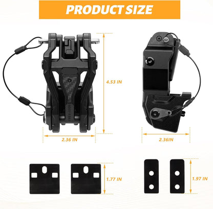 Heavy-Duty Hood Catch Hood Lock Upgrade for Jeep Wrangler JL and Gladiator JT Models 2018-2024