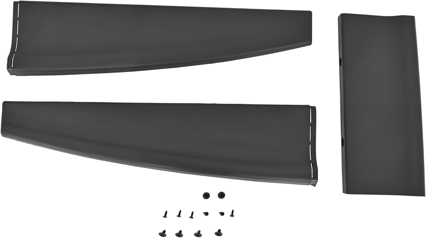 Tailgate Molding Cap Spoiler (3-PCS) for 2009-2019 Dodge Ram 1500/2500/3500 Classic - Replaces CH1909100/55372052AH