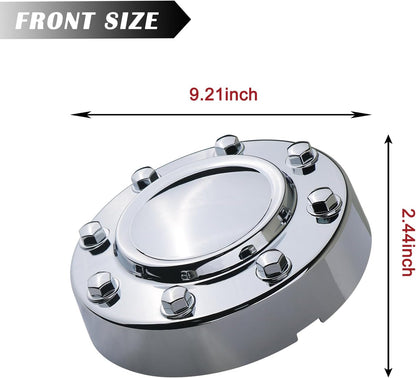 Chrome Dually Wheel Center Cap for 2011-2018 Dodge Ram 3500 DRW - 8-Lug 10-Hole Alloy