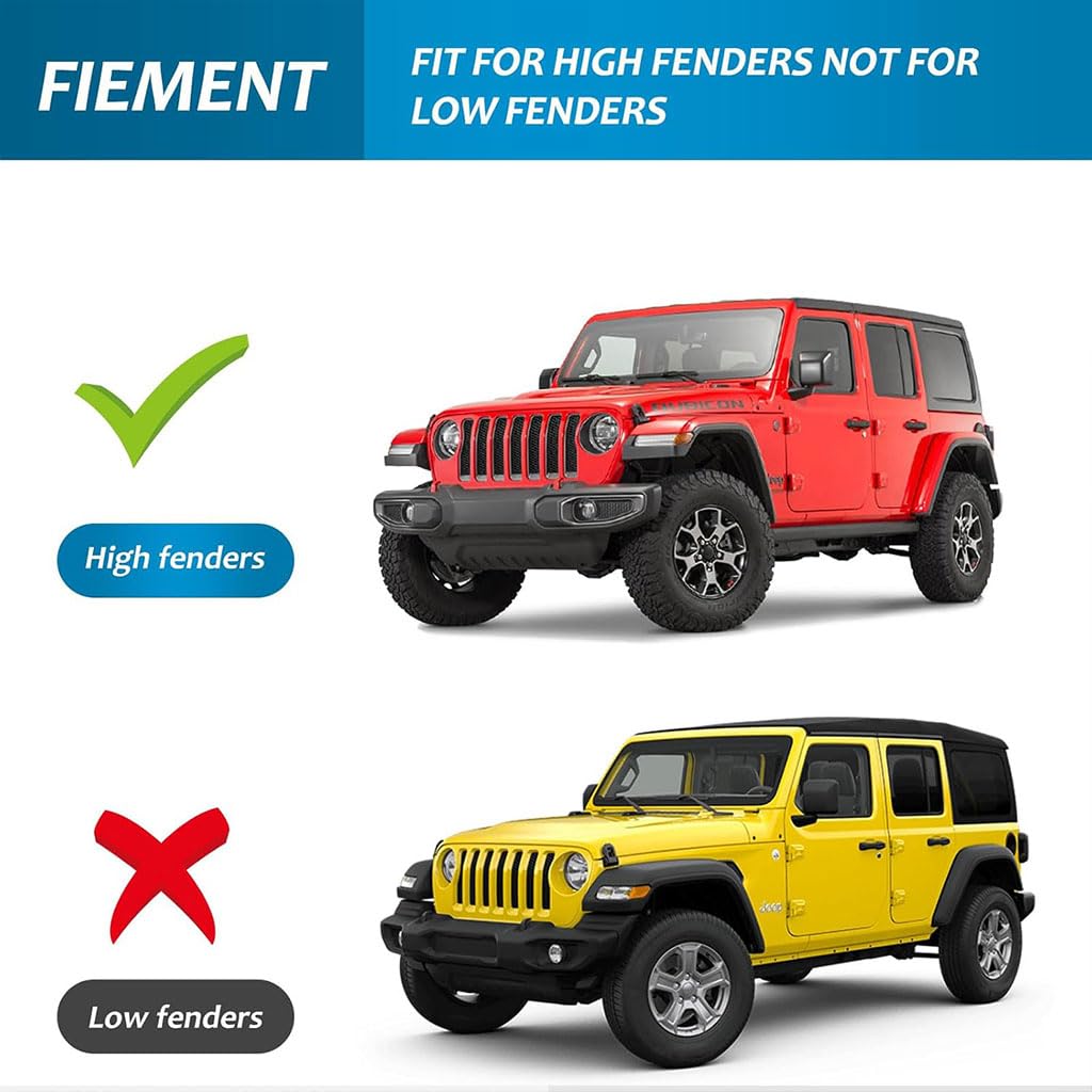 Off-Road Fender Flare Extension Trim for Jeep Wrangler JL