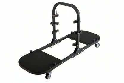 Folding Rolling Door Cart (4-Door) for Jeep Wrangler & Gladiator - Aluminum Storage Rack (Patented)