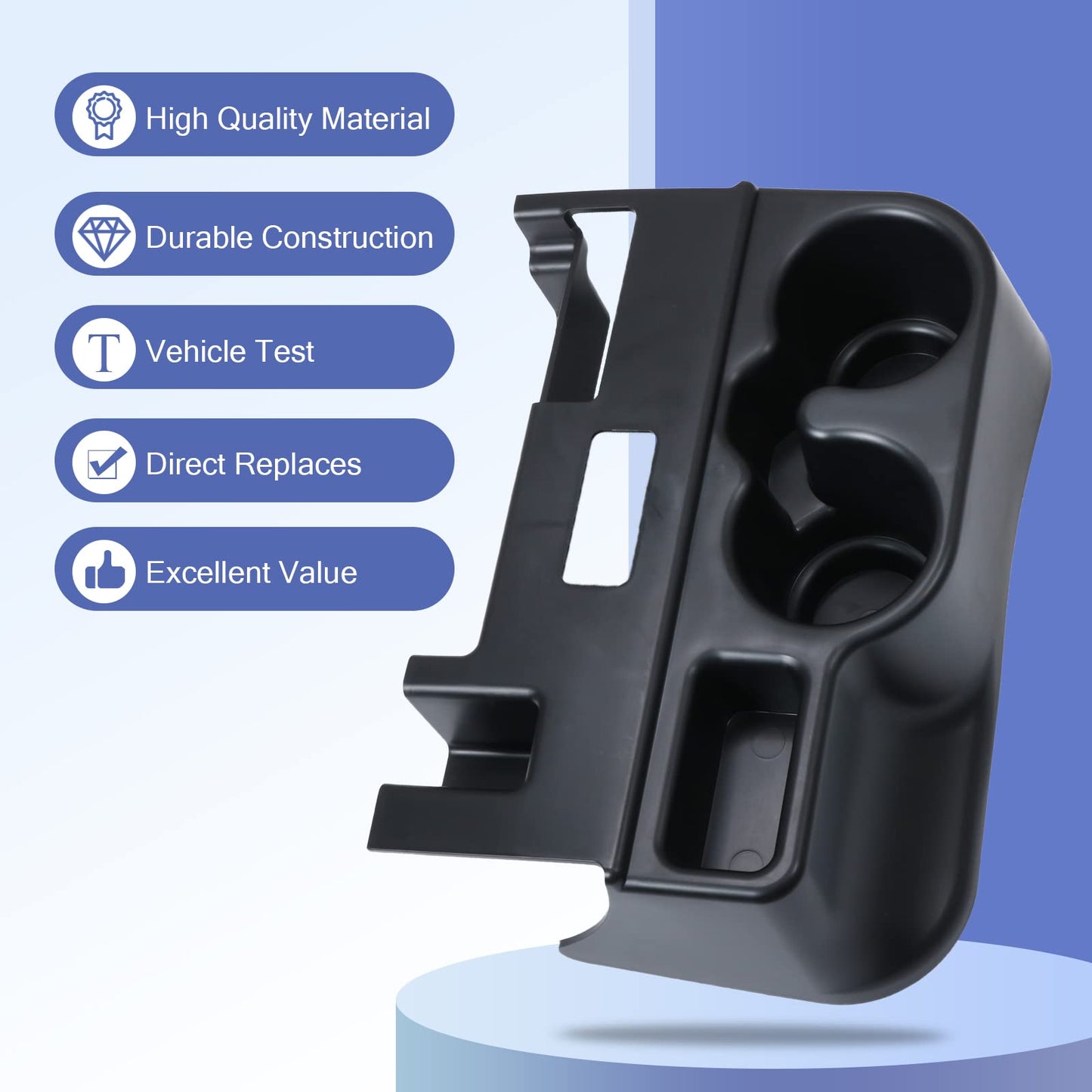 Center Console Armrest Cup Holder for 2003-2012 Dodge Ram 1500/2500/3500