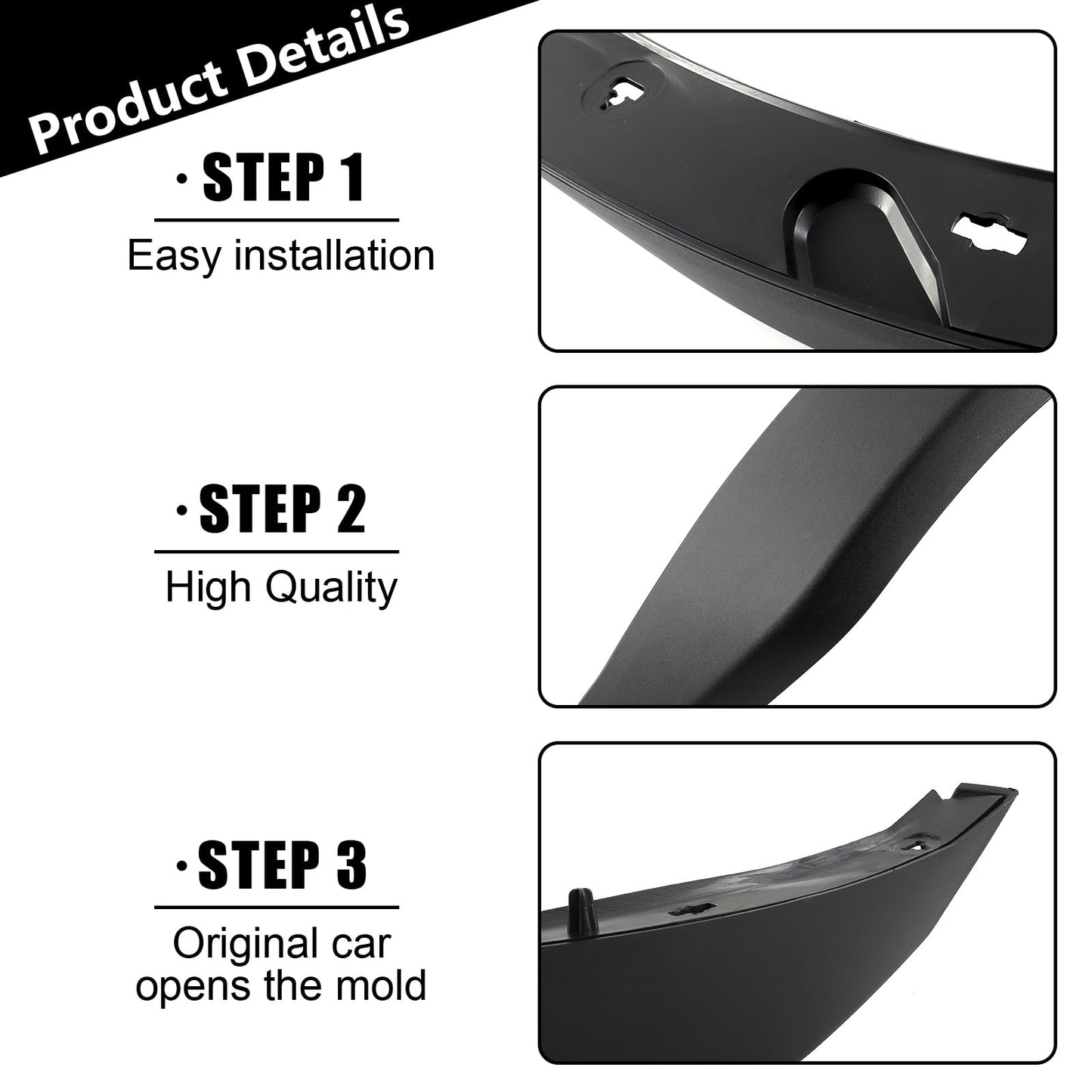 Widened Fender Flares Kit for 2021-2026 Ford Bronco 2/4 Door