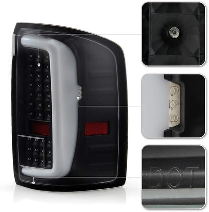 LED Tail Lights For [Incandescent Type] 2014-2018 GMC Sierra 1500 15-19 2500HD - OHMU