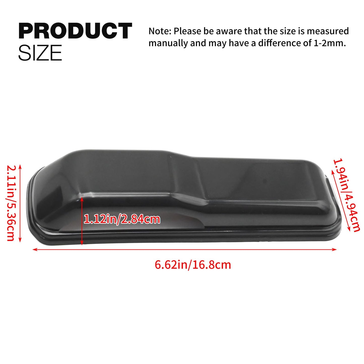 Jeep Wrangler JL JT Hood Hinge Cover Trim Kit, Black