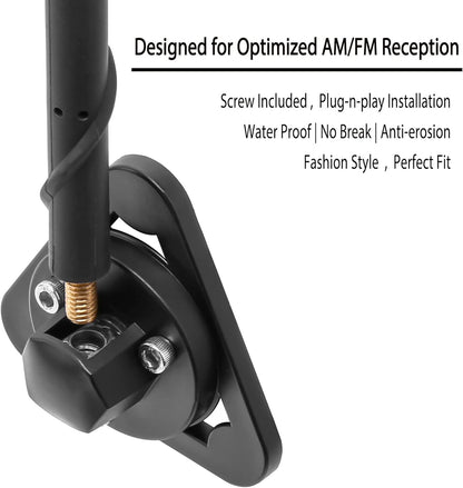 Short Antenna Replacement for Jeep Wrangler & Gladiator (2007-2025)