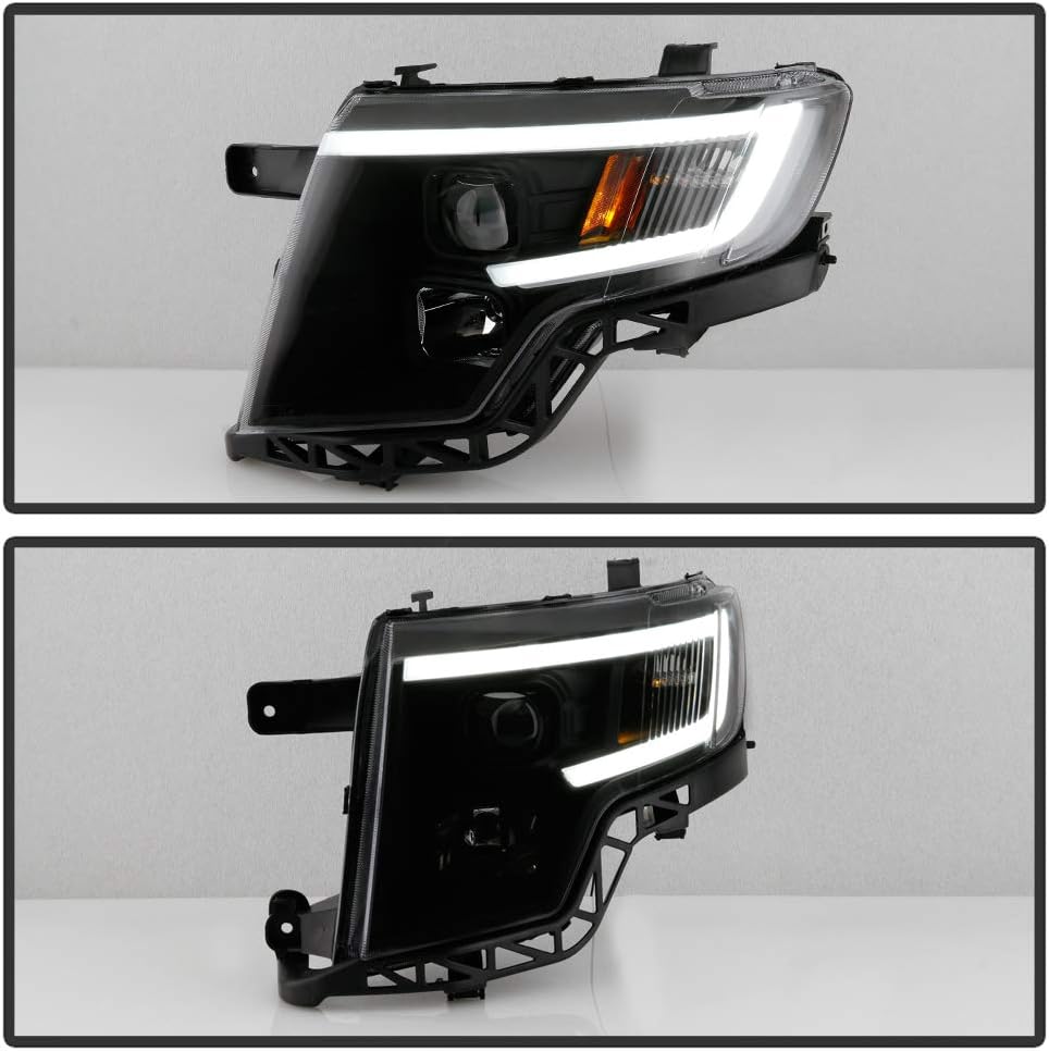 For 2007-2010 Ford Edge LED Tube Style Housing Projector Headlights - OHMU