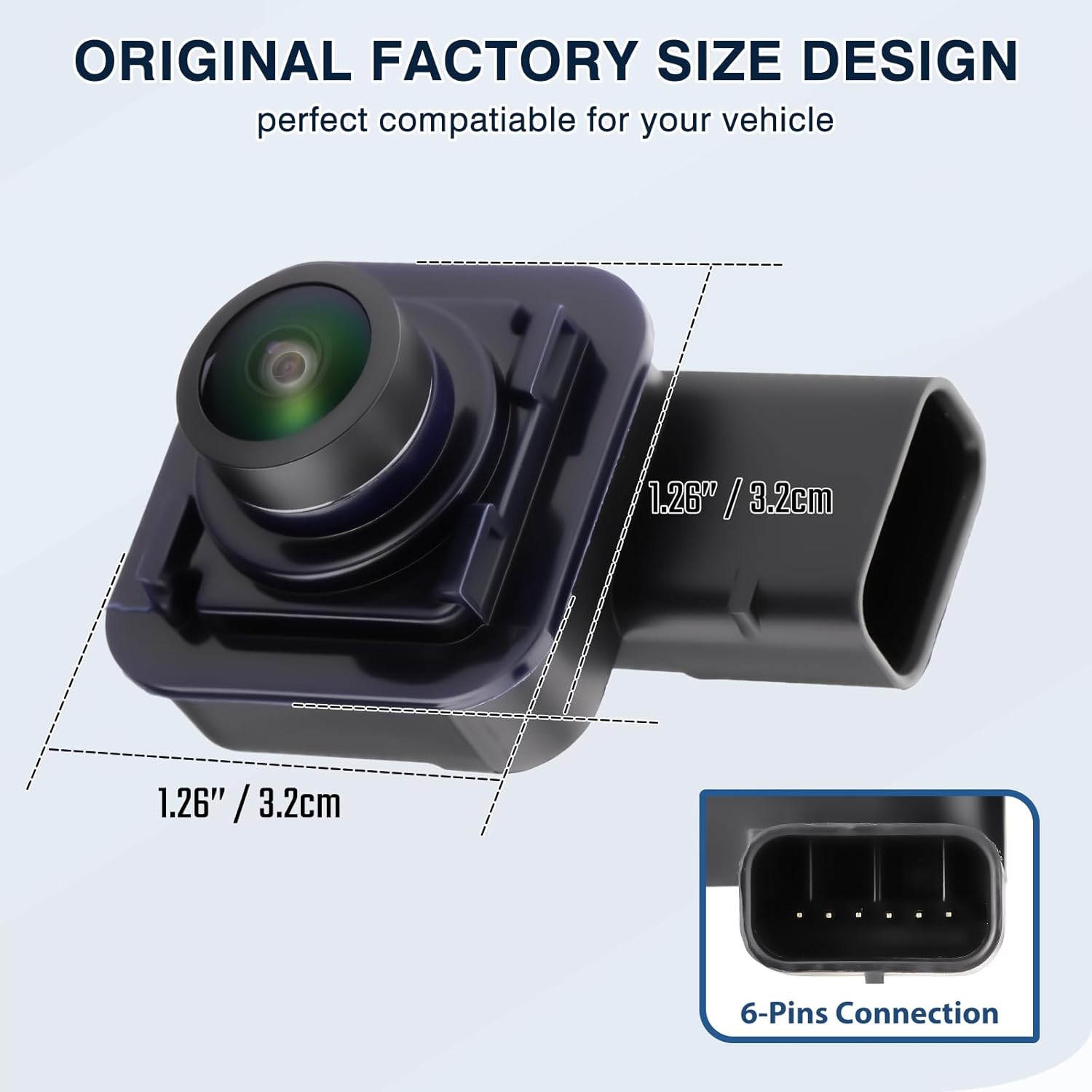 FL3Z-19G490-D Backup Camera Rear View Camera Fit for F-150 2015-2017 Fit for Ford Lobo 2018-2019 Parking Park Assist Camera Replaces #FL3Z19G490D FL3Z-19G490-B FL3Z19G490B FO1960101