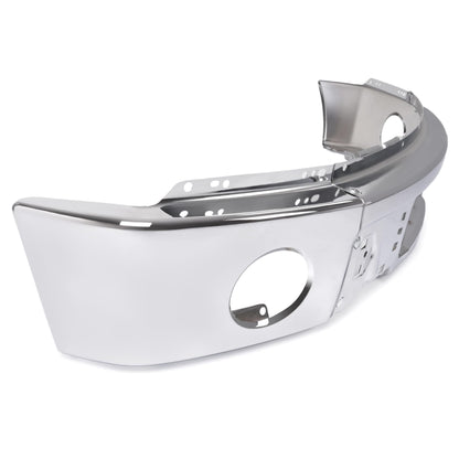 Ford F-150 Steel Chrome Front Bumper, No Fog Light Holes
