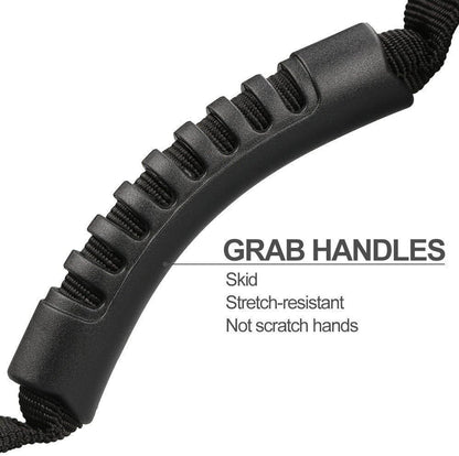 4-Pack Roll Bar Grab Handles for 1987-2023 Jeep Wrangler (Black)