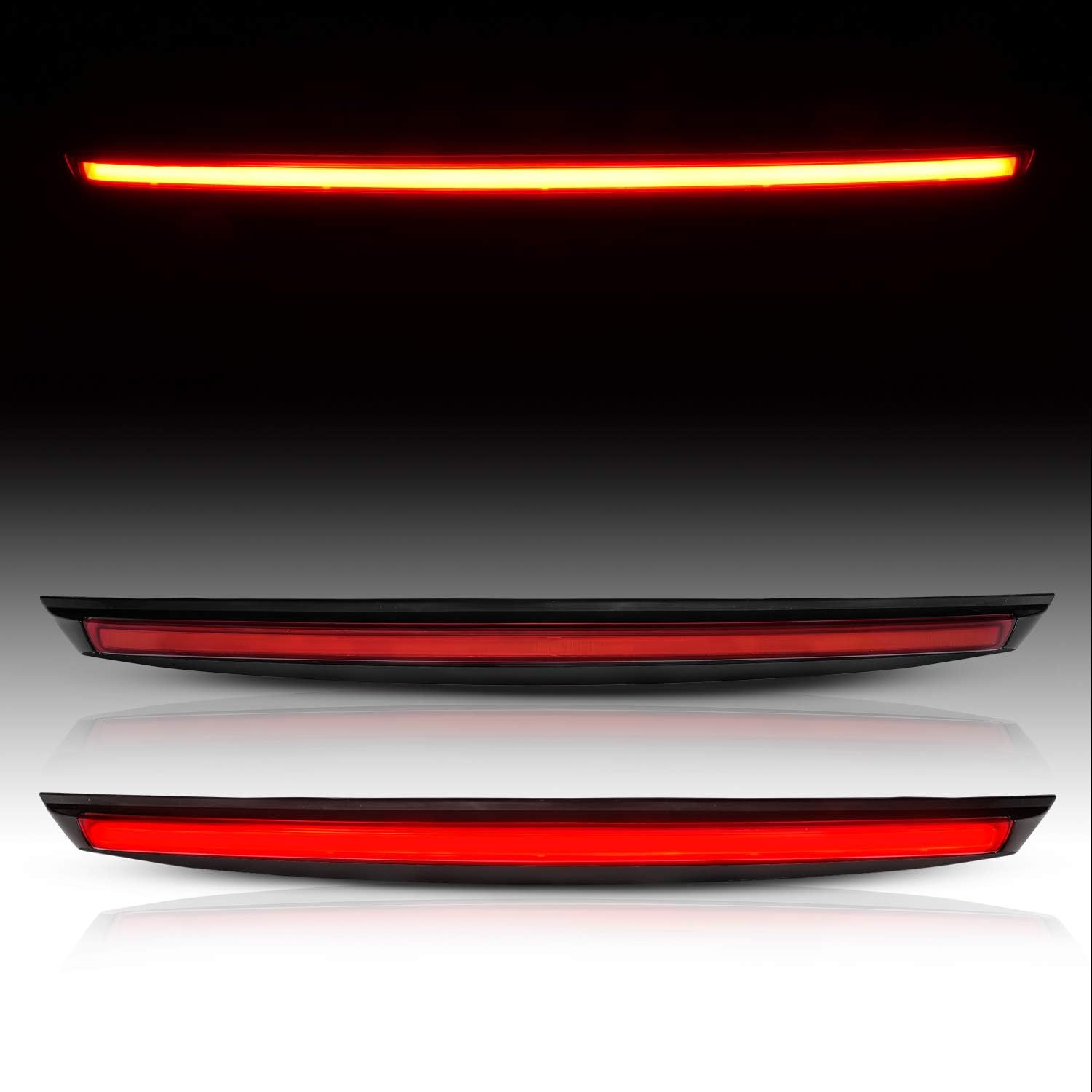 AmeriLite Red Neon LED 3rd Brake Lamp Center High Mount Stop Light For Chevy Tahoe Suburban/GMC Yukon XL/Cadillac Escalade SUV - Passenger and Driver Side, Vehicle Light Assembly, Red