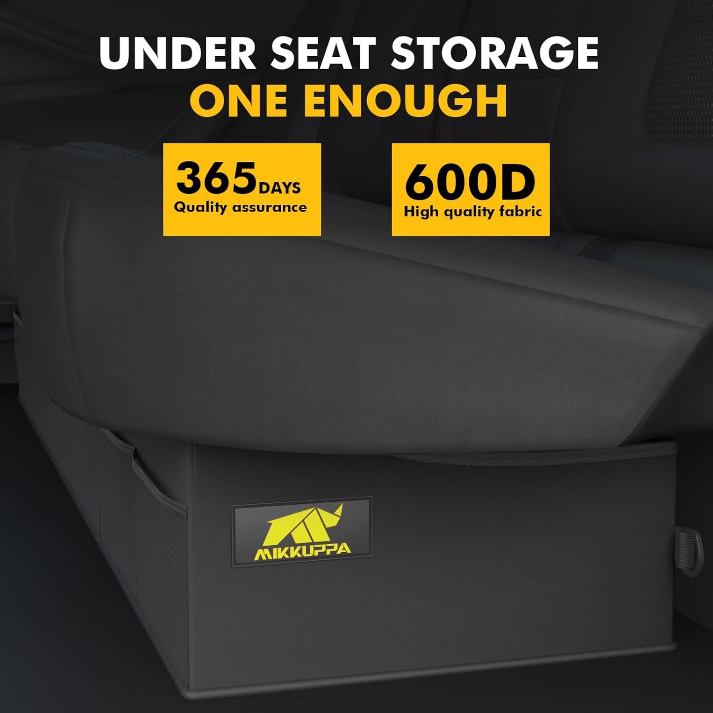 MIKKUPPA Truck Under Seat Storage - Replacement for 2015-2024 Ford F150 F250 F350, for 2 Compartments for Bench Seat Truck Tool Box Organizer Underseat Storage Bag