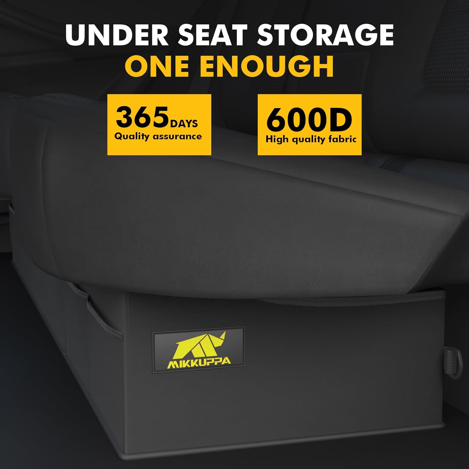 MIKKUPPA Truck Under Seat Storage - Replacement for 2015-2024 Ford F150 F250 F350, for 2 Compartments for Bench Seat Truck Tool Box Organizer Underseat Storage Bag