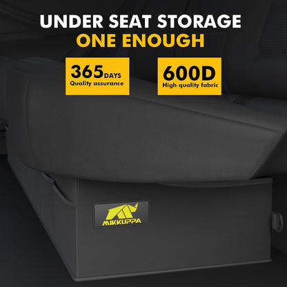 MIKKUPPA Truck Under Seat Storage - Replacement for 2015-2024 Ford F150 F250 F350, for 2 Compartments for Bench Seat Truck Tool Box Organizer Underseat Storage Bag