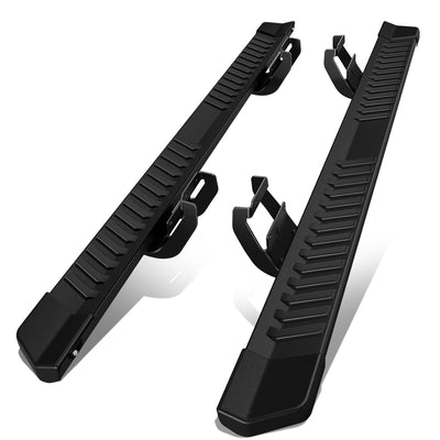 6" Aluminum Black Running Boards for 2015-2026 Ford F-150/F-250/F-350 SuperCrew - Powder-Coated