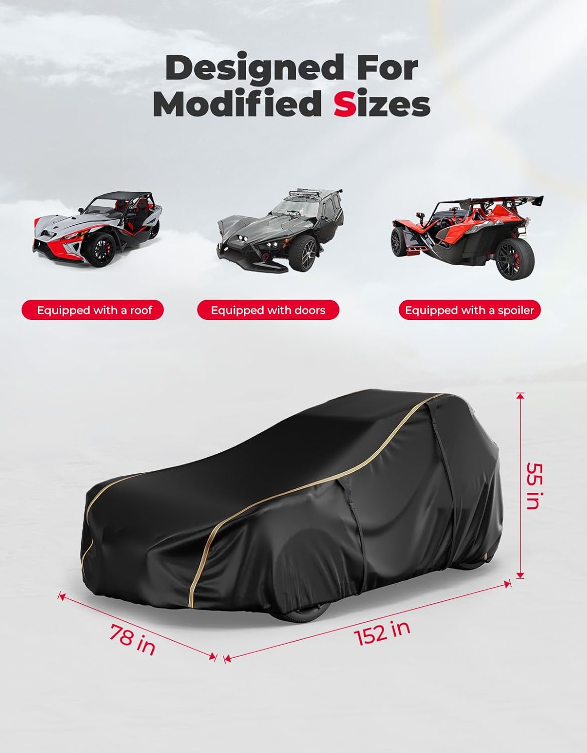 Full Cover Compatible with Polaris Slingshot 2019- 2023