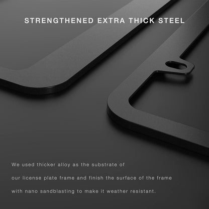 Black License Plate Frame