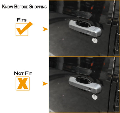 10-Pack Chrome Door Handle Covers for 2018-2025 Jeep Wrangler JL 4-Door