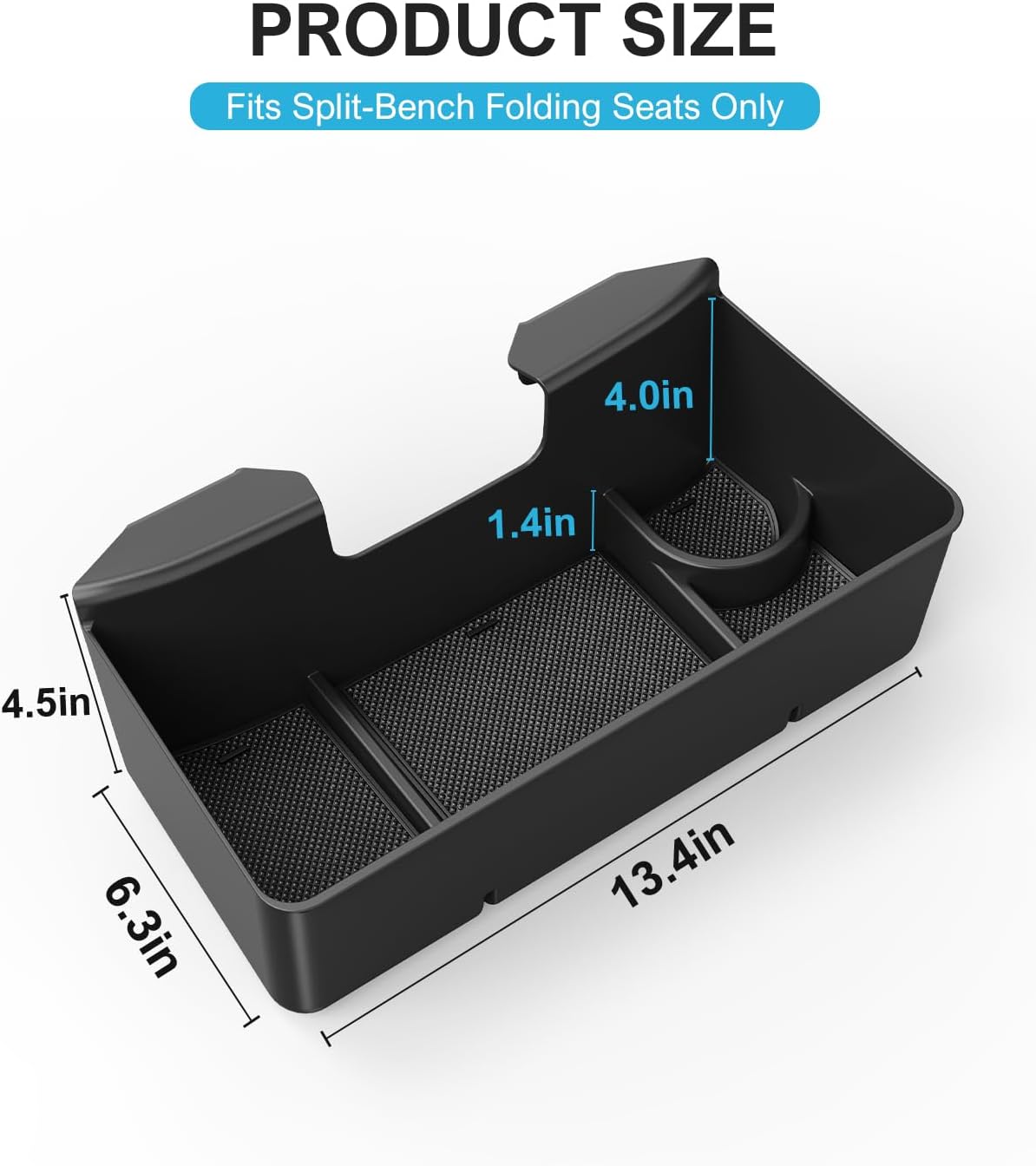 Hanging Console Organizer Box for 2019-2026 Chevy/GMC 1500 & HD (Split-Bench Seat Only) - Multi-Compartment