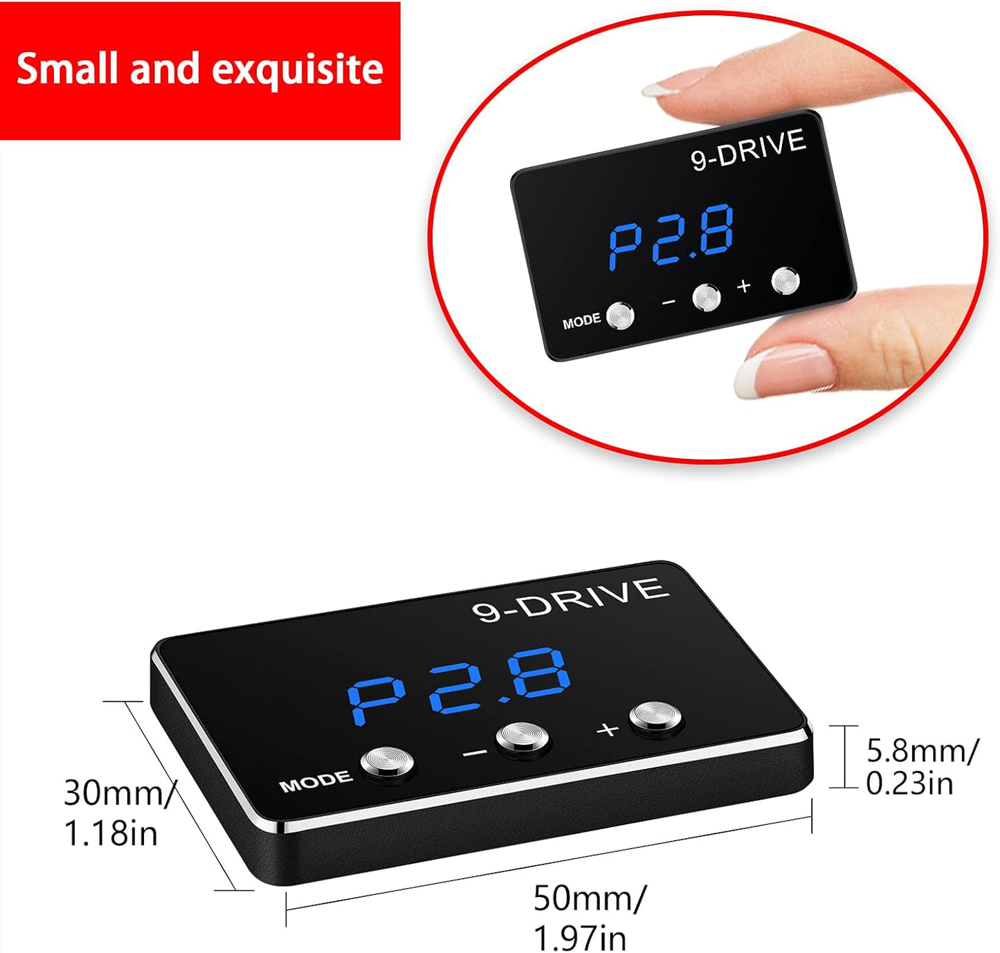 Throttle Response Controller 9 Drive Modes Smart Electronic Racing Accelerator Compatible with Ford F150 F250 Raptor Fusion Focus Grand Mondeo Ranger Transit Mazda 5 6 BT-50 CX-9