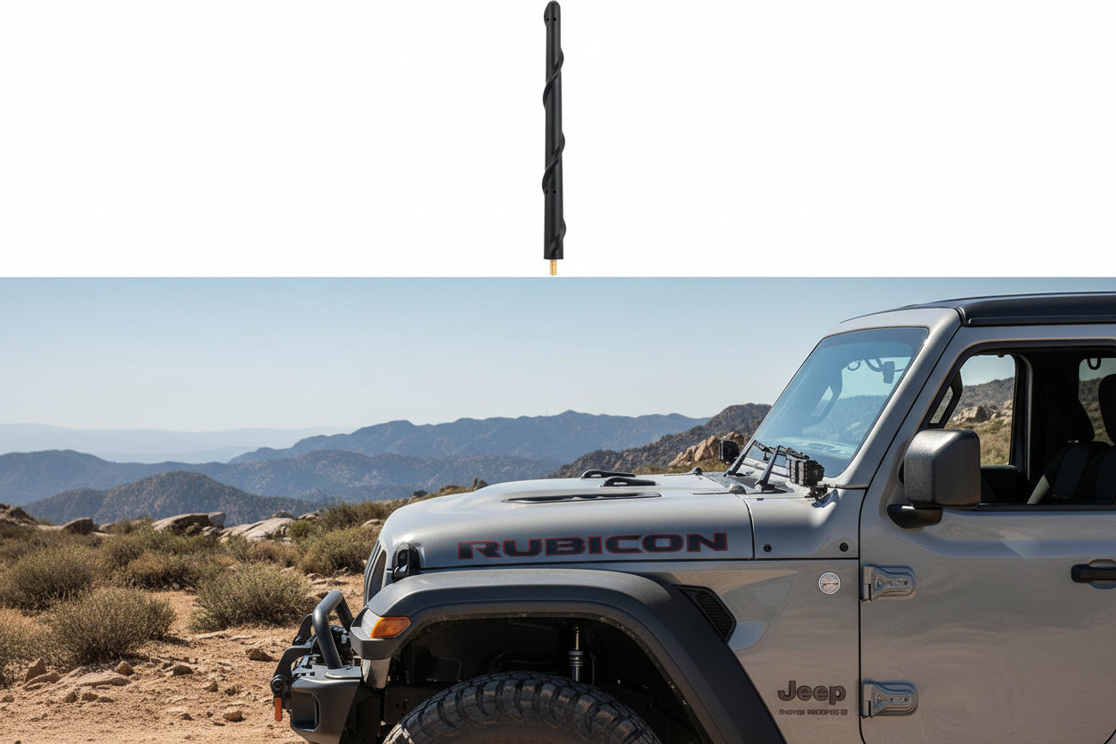 Short Antenna Replacement for Jeep Wrangler & Gladiator (2007-2025)