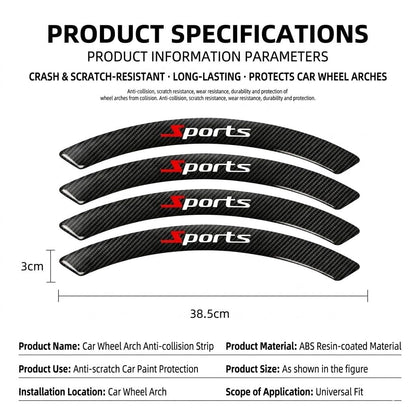 Jeep Wrangler JL Carbon Fiber Fender Flares 4-Pc Set