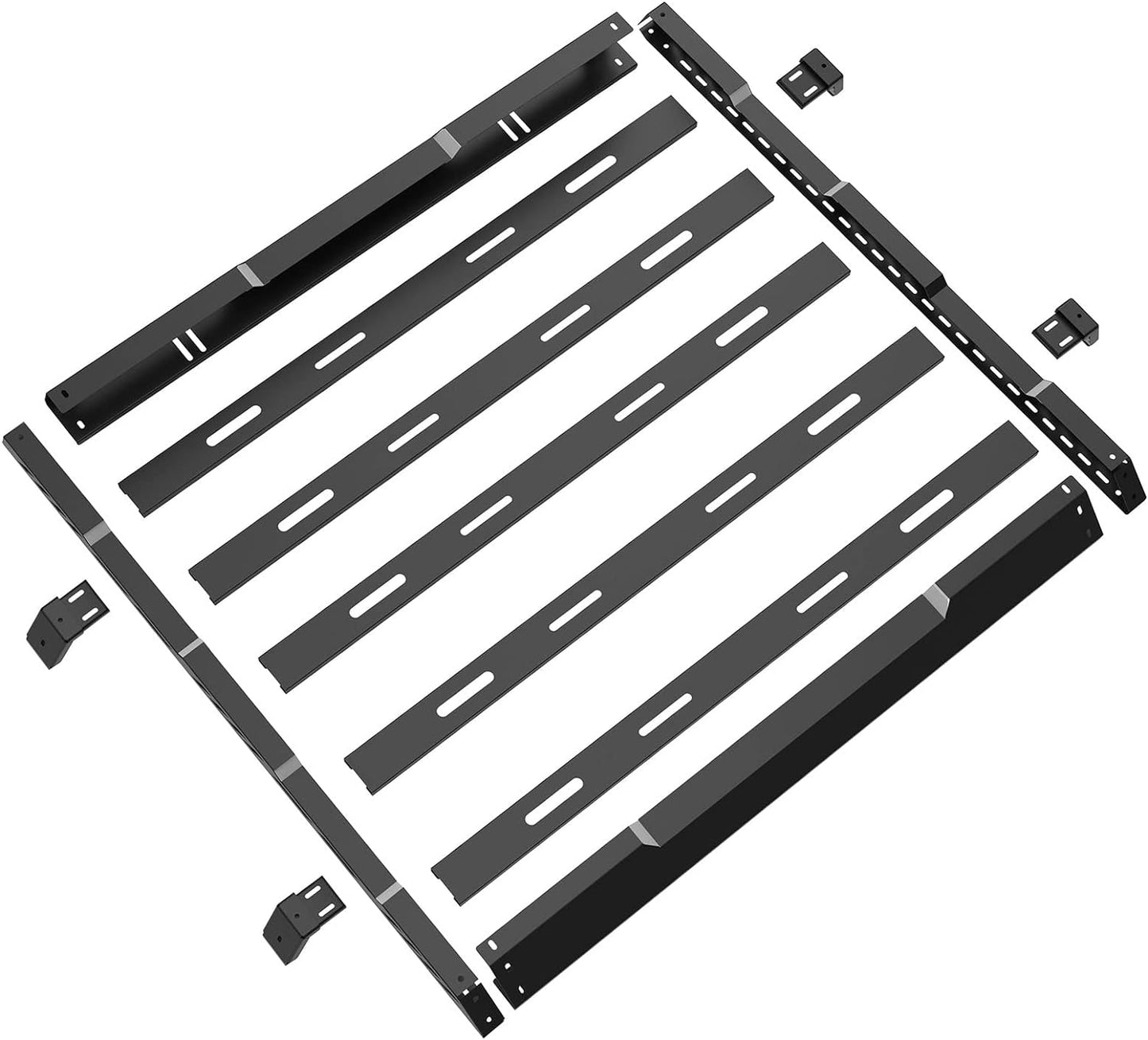 Roof Rack Cargo Basket Crossbar for 2018-2024 Jeep Wrangler JL & Gladiator JT - OHMU