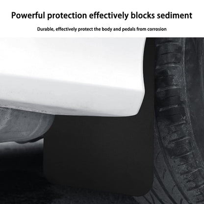 Universal Flexible Mud Flaps (4-PCS) for Pickup/SUV/Van - Front & Rear (Black)