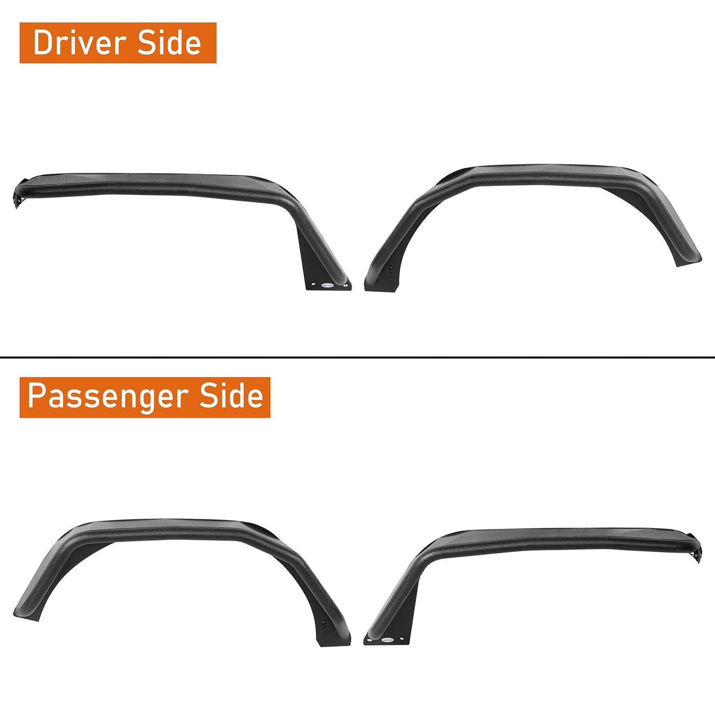 JL High Clearance Steel Fender Flares with Lights for Jeep Wrangler
